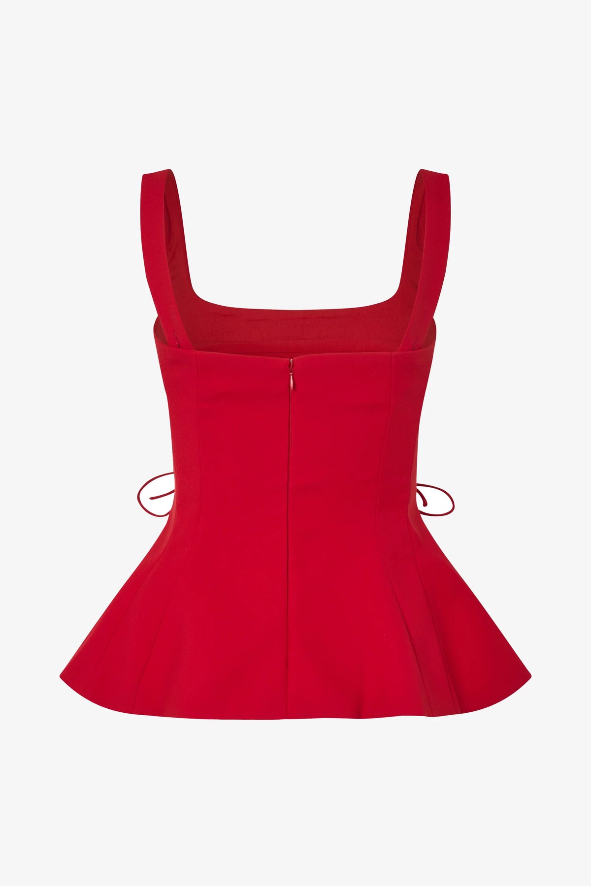 STINE GOYA Top "Fitted waist" ruby red