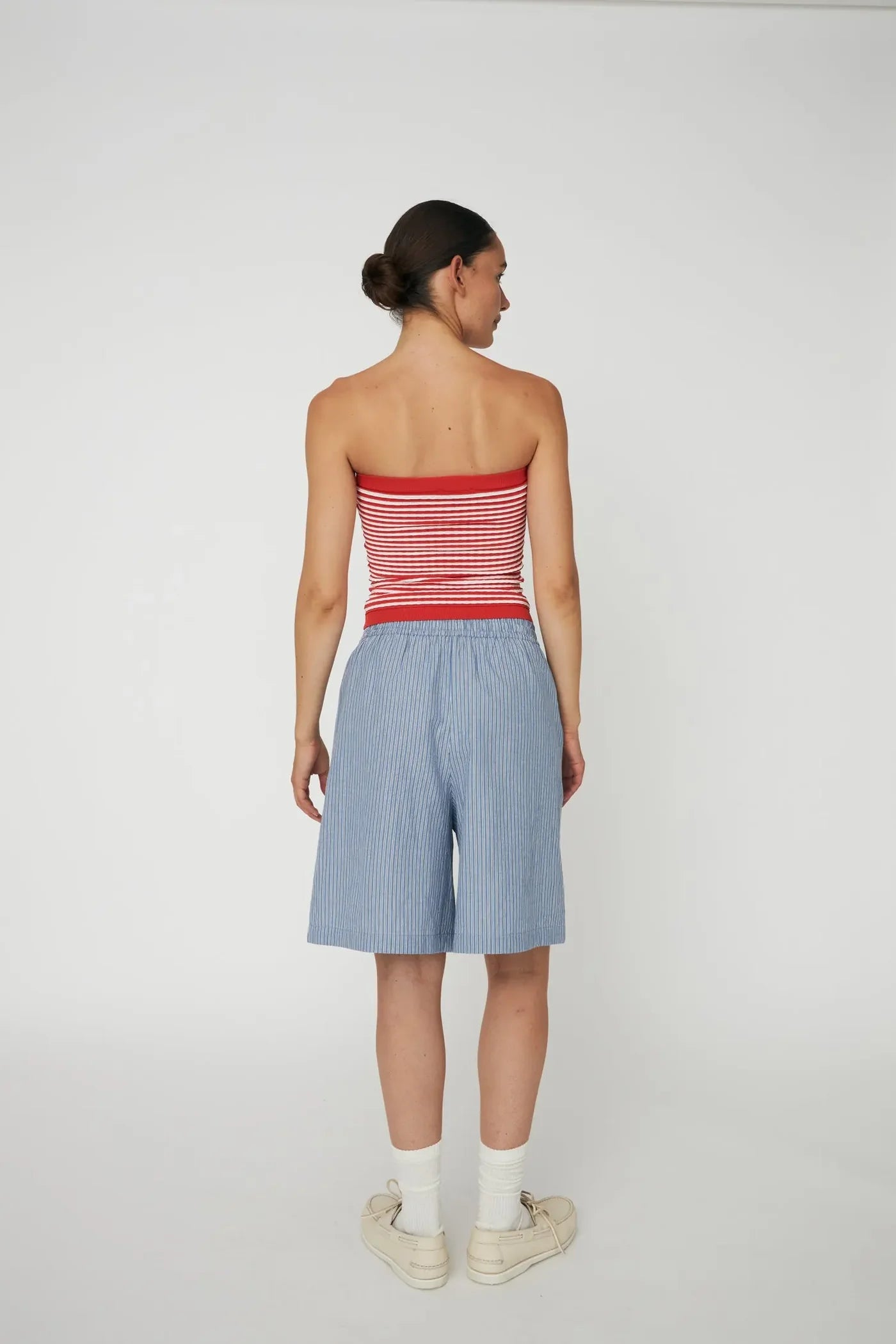 STELLA NOVA Shorts "Anchor" blue stripes