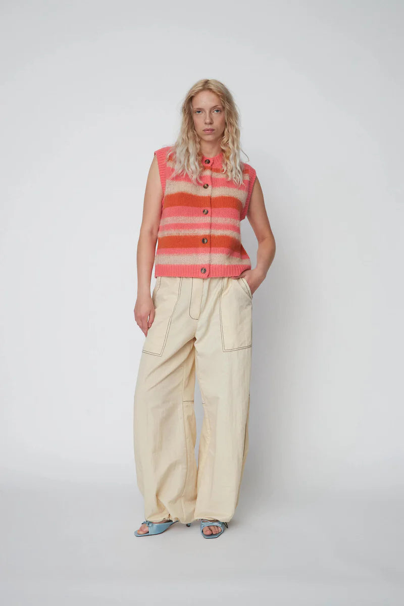 Stella Nova Vest Striped Mohair