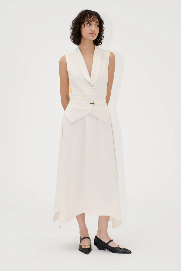 Stine Goya Dress Handkerchief Ivory Cornsilk
