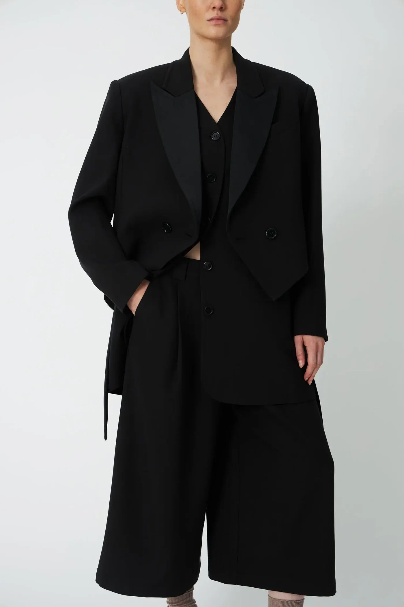STELLA NOVA Blazer "Tuxedo" black