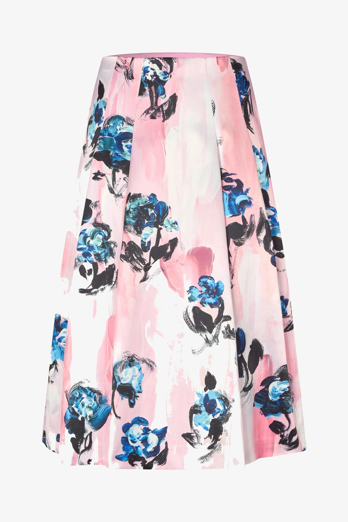 STINE GOYA Skirt "Blue roses on blush"