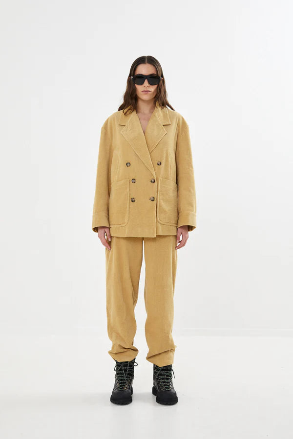 Rabens Saloner Pants Carly mustard