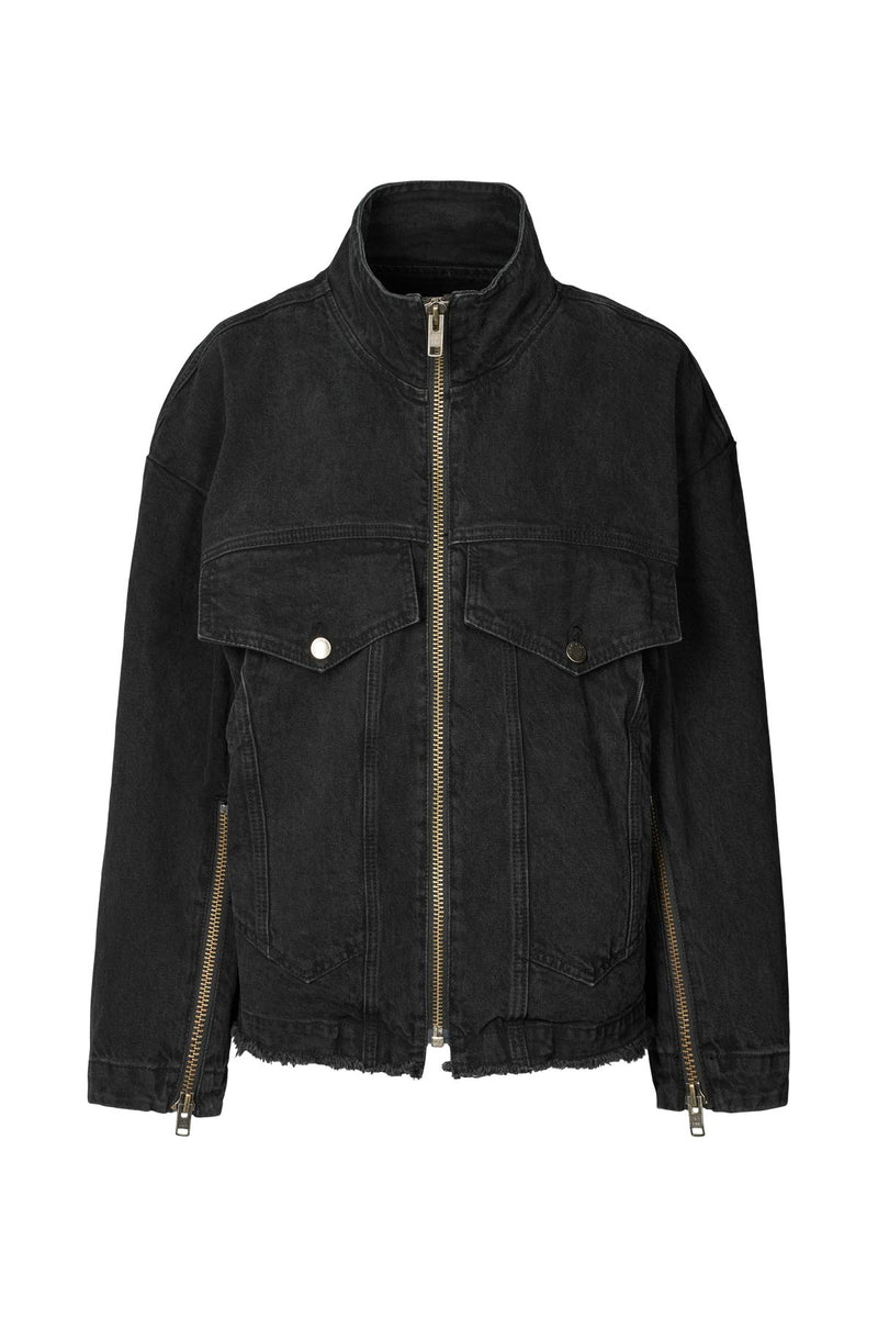 Rabens Saloner Denim Jacket Loretta black