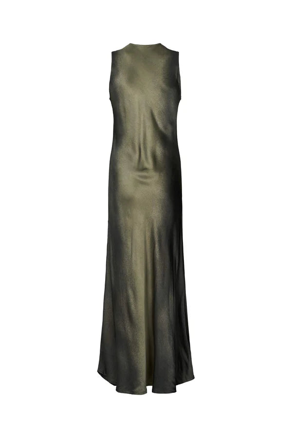 Rabens Saloner Dress Venus olive black