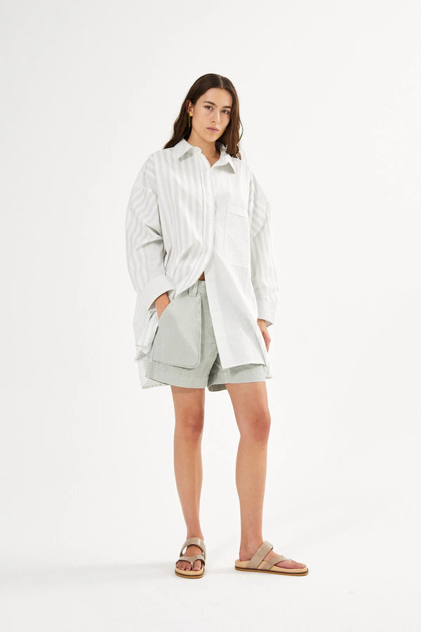 Rabens Saloner Shorts Nata Grey cloud