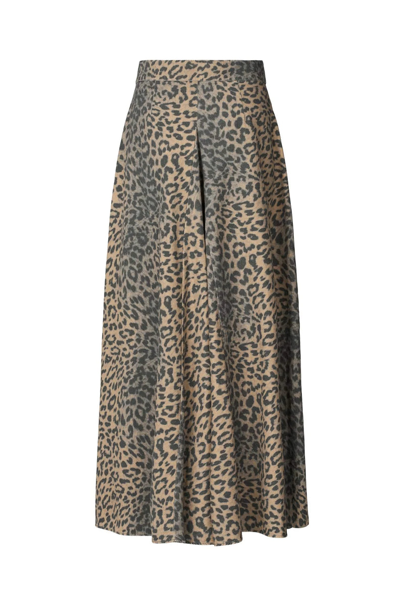 Rabens Saloner Skirt Natja Leopard