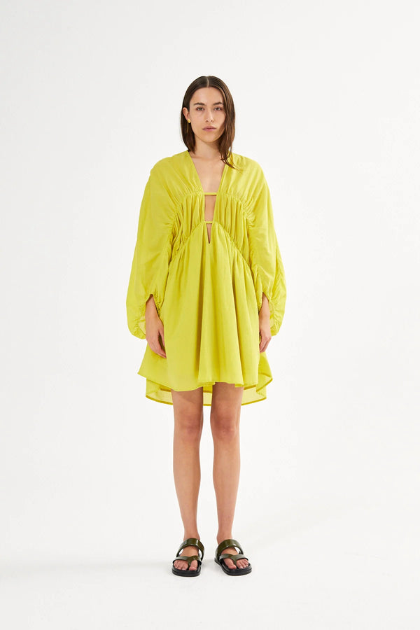 Rabens Saloner Dress Corrina acid yellow