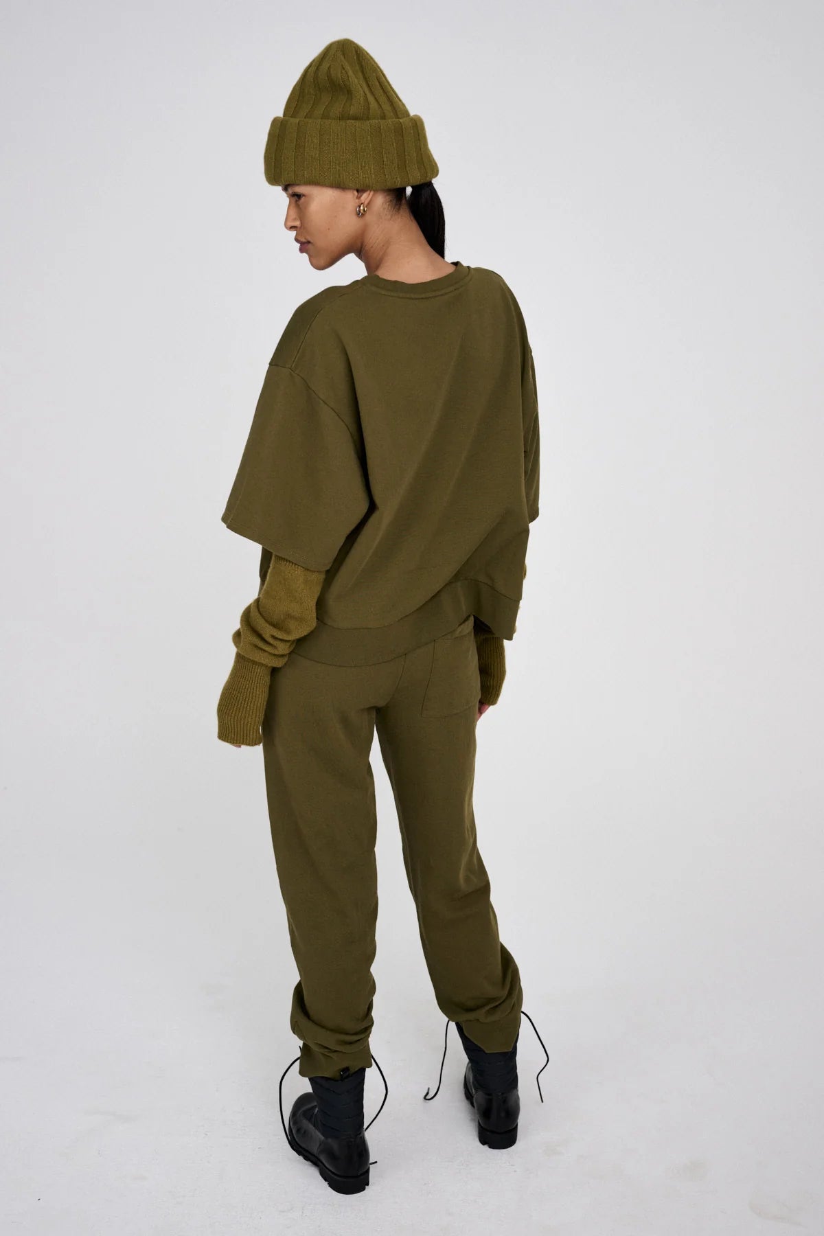 RABENS SALONER Pants "Nono" olive