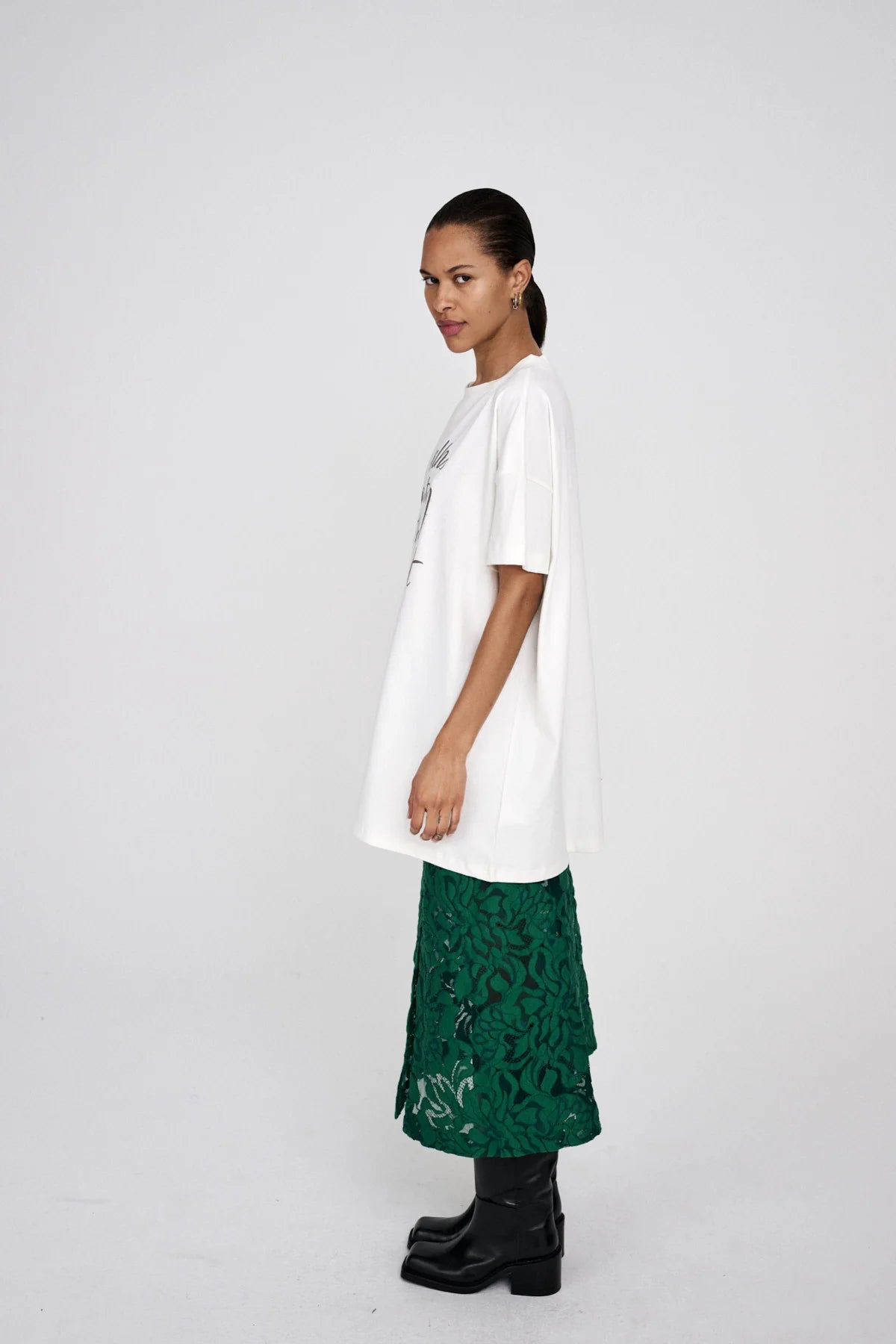 RABENS SALONER Skirt "Fauna" green