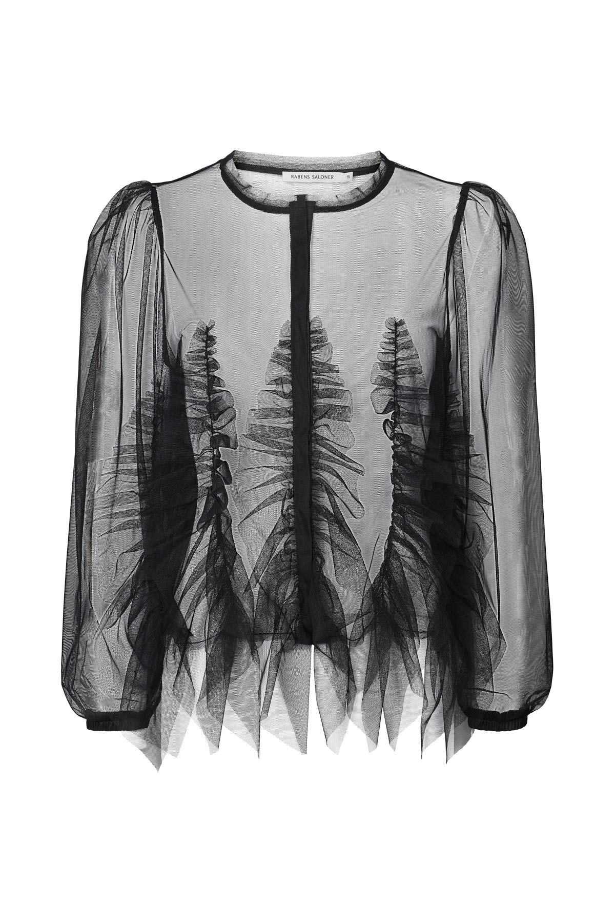 RABENS SALONER Shirt "Frilly" black
