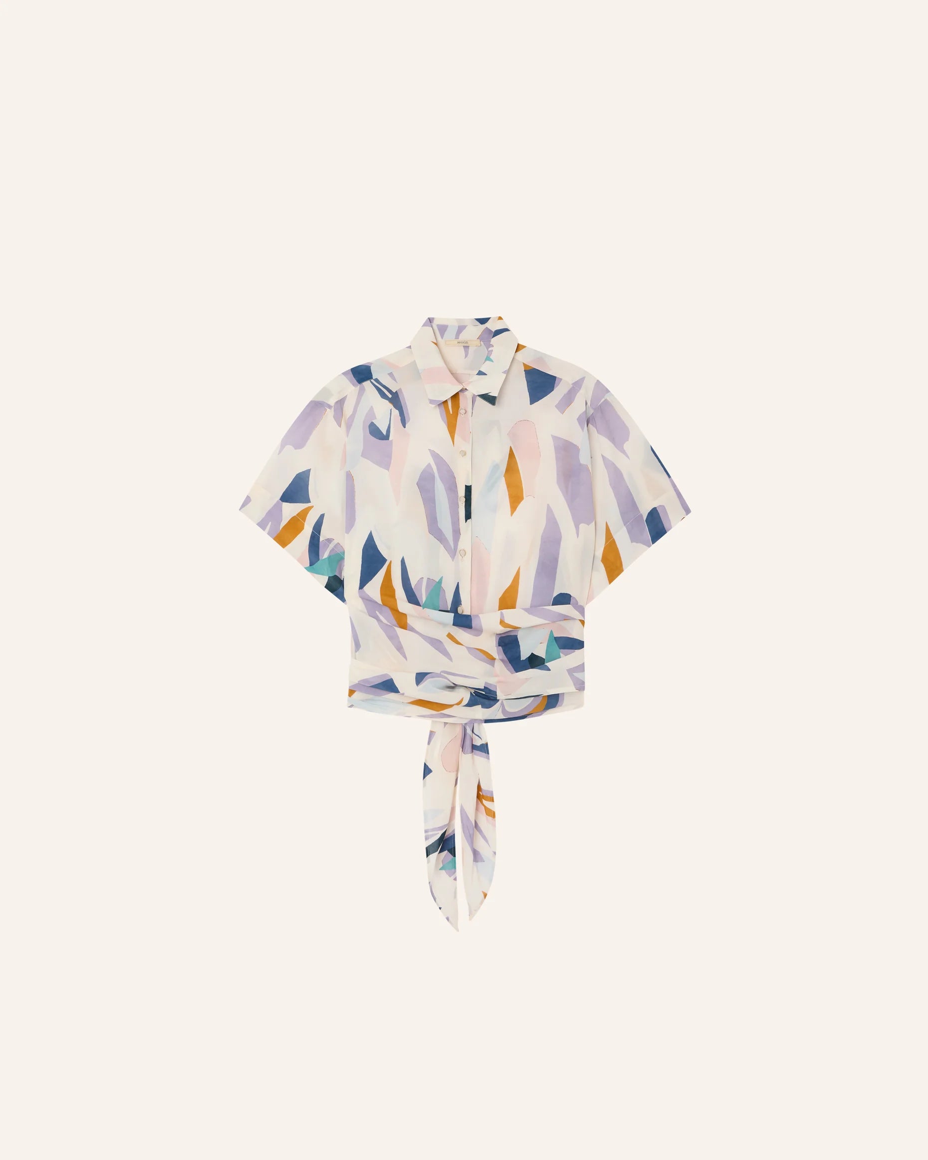 SESSUN Blouse "Procida" whi paper libre