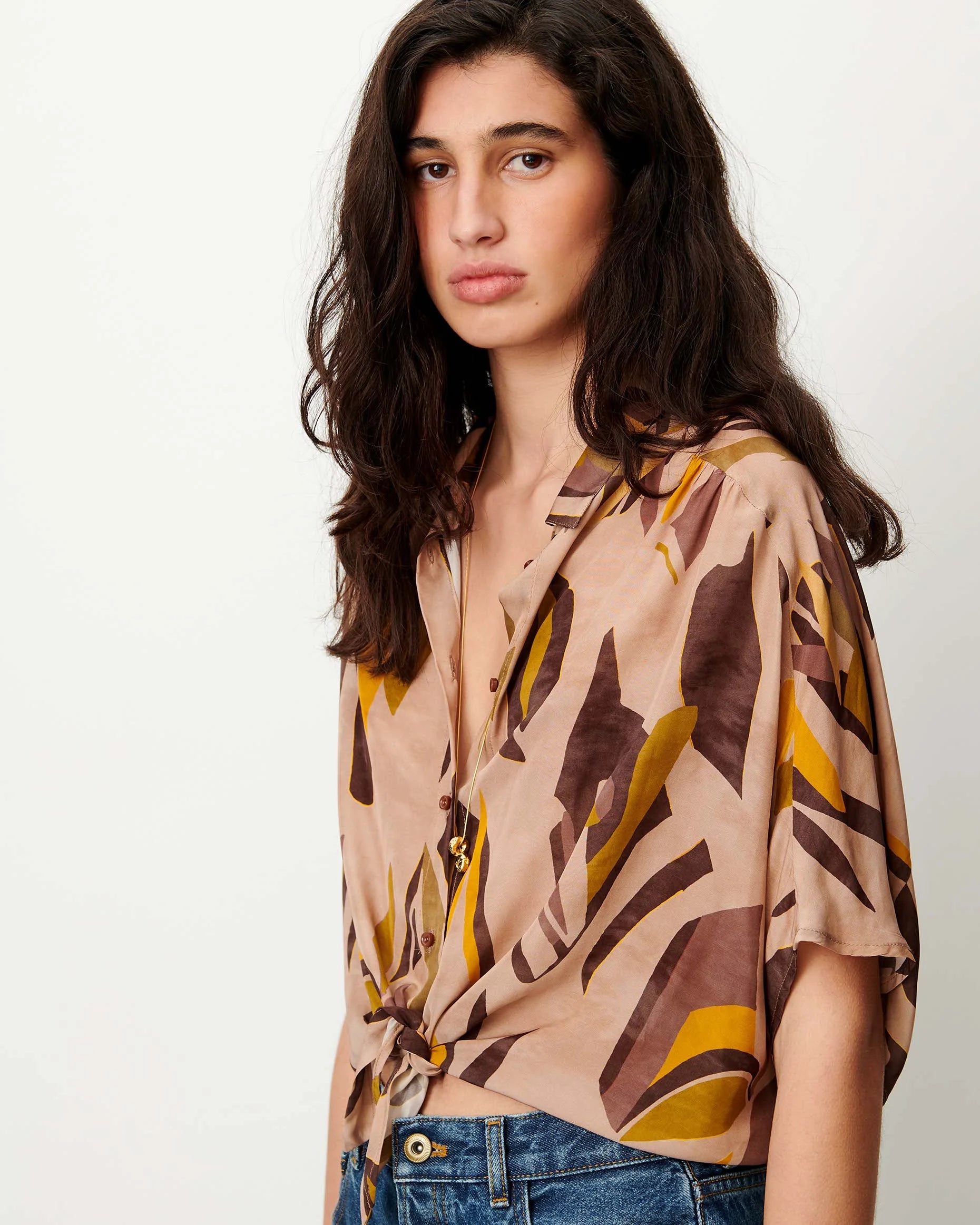 SESSUN Blouse "Alfancy" lanza papier libre