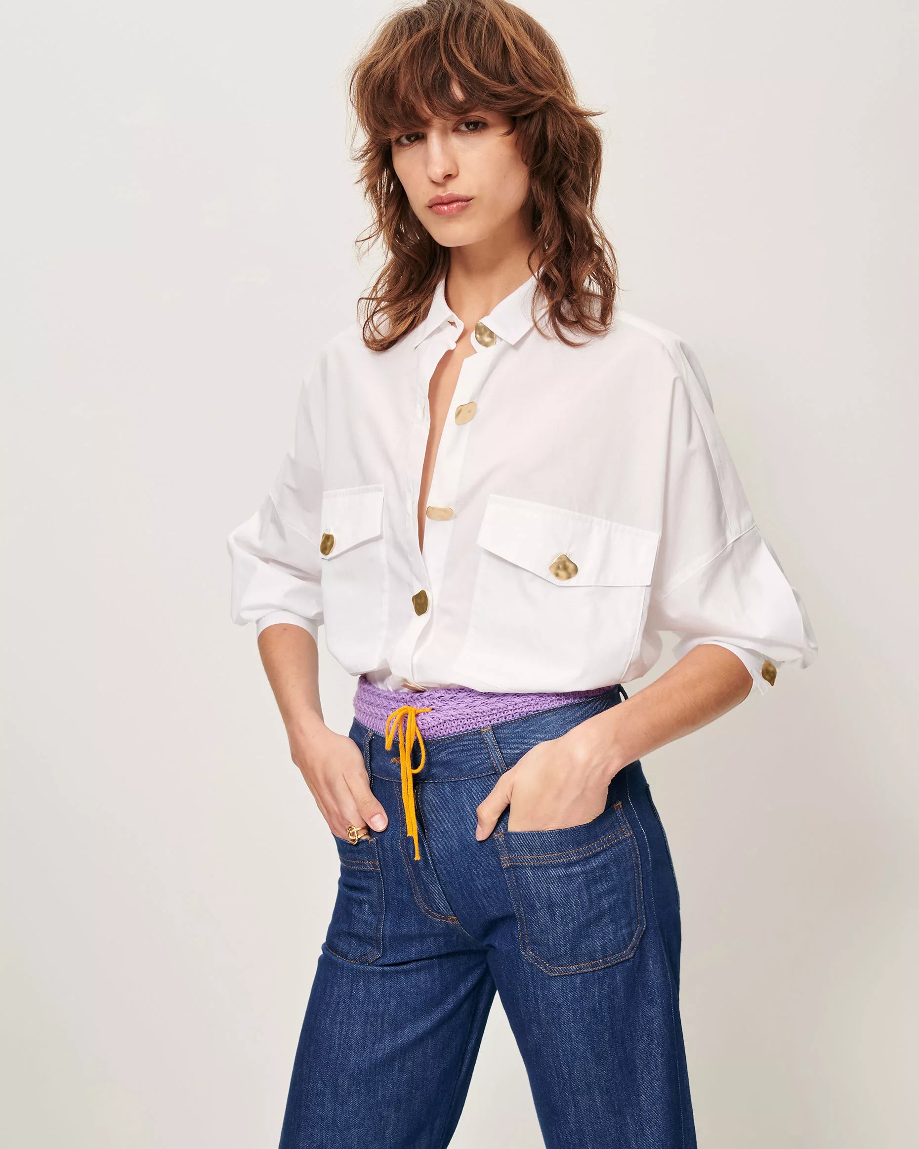 SESSUN Shirt "Balanca" white
