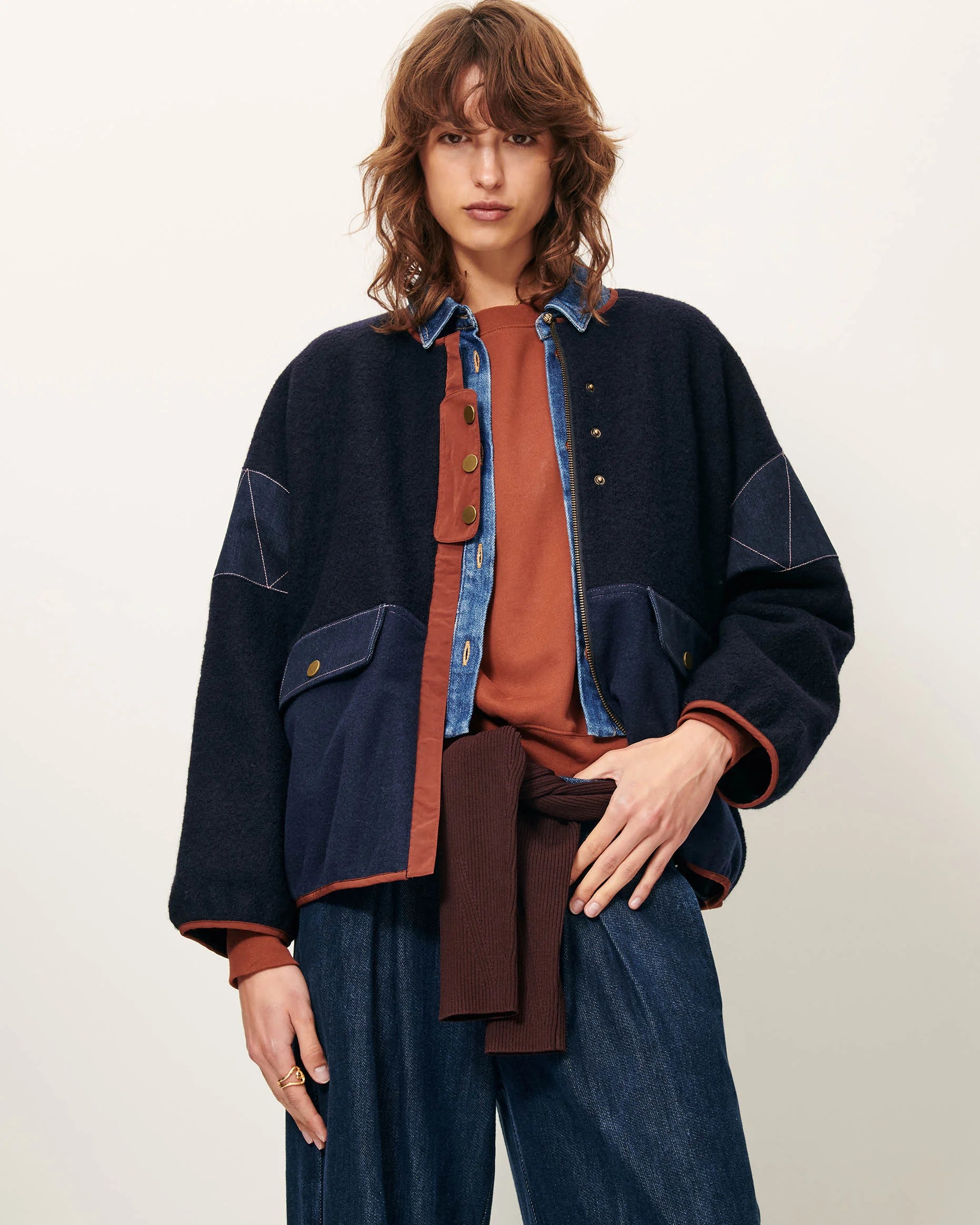 SESSUN Jacket "Cold night" mood indigo