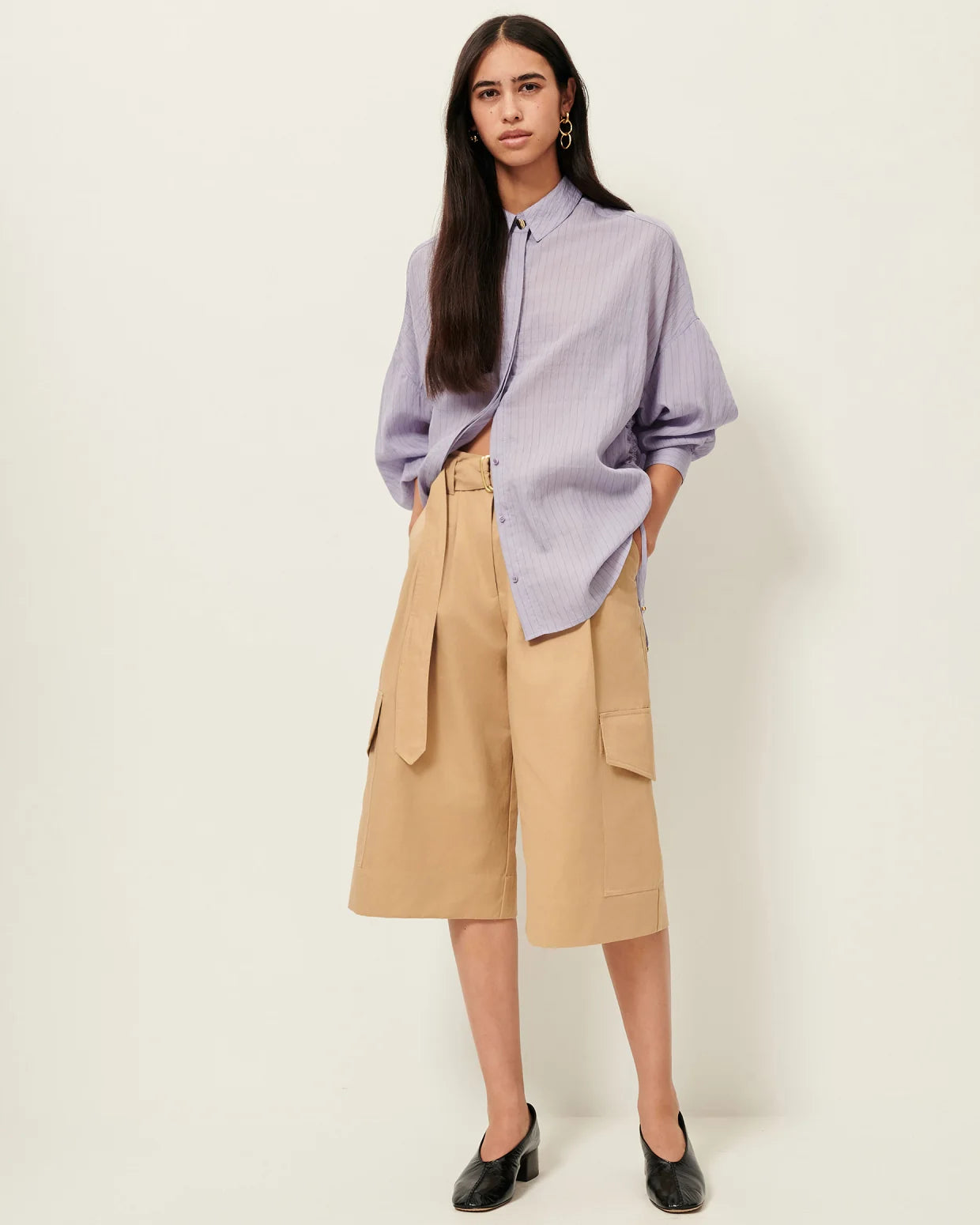 SESSUN Shirt "Danie" lila stone