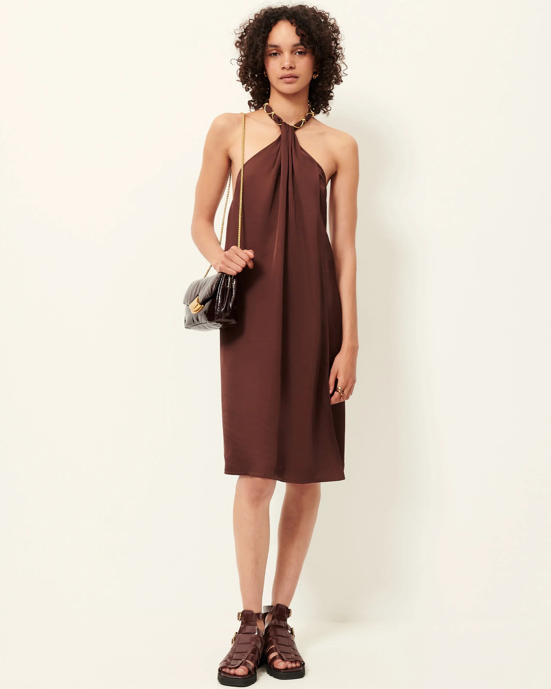 SESSUN Dress "Eira" moka