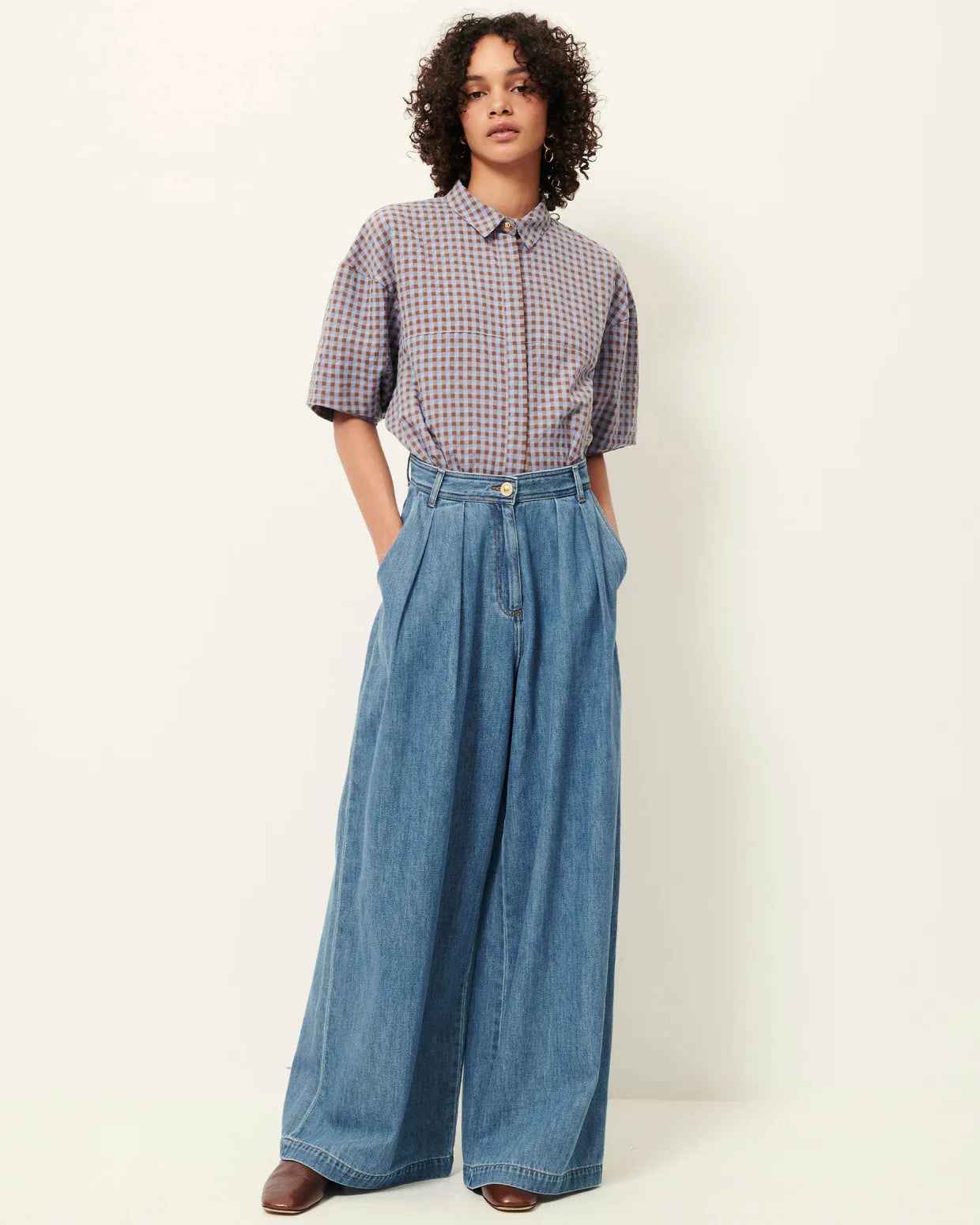 SESSUN Jeans "Diegui" mid blue