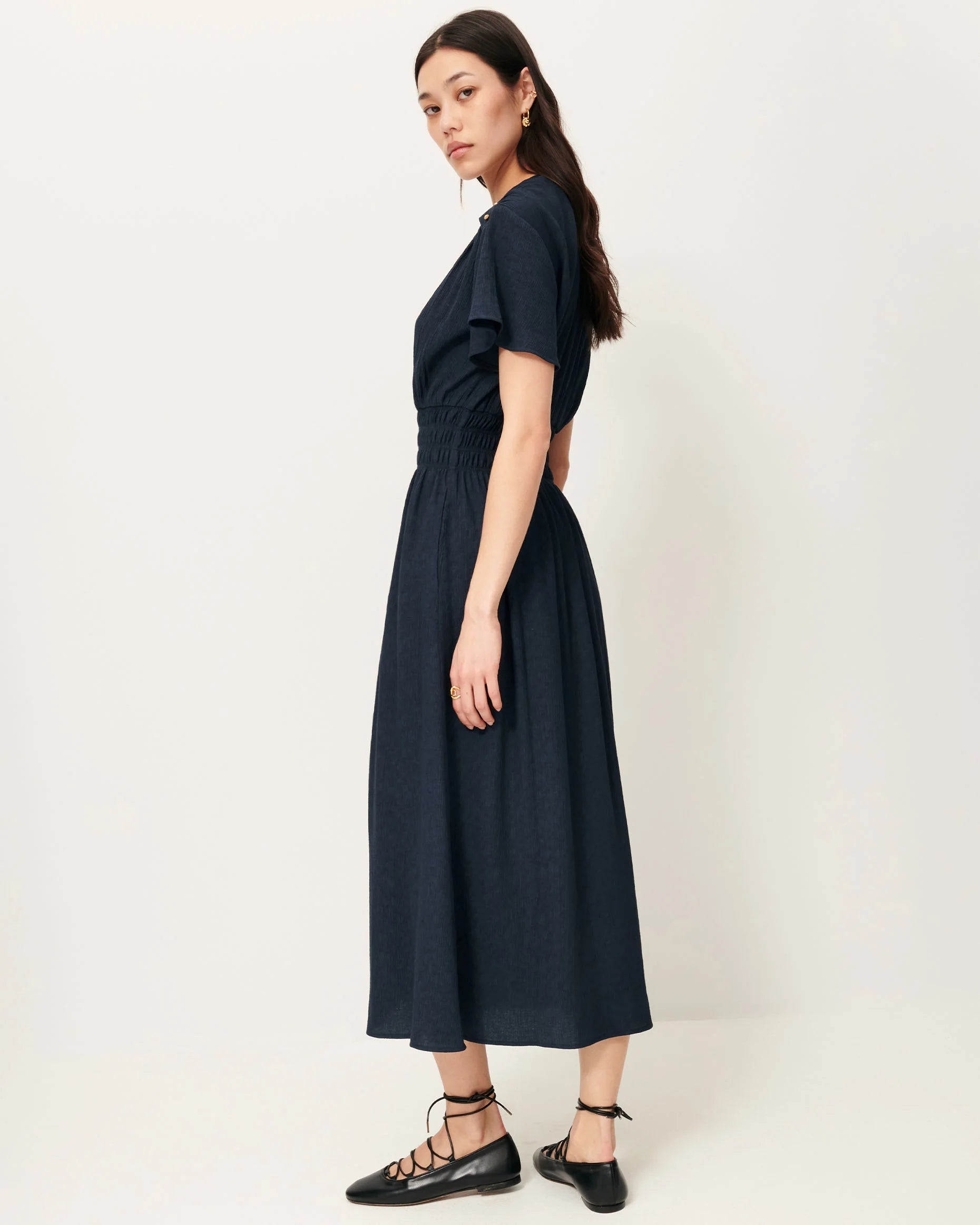 SESSUN Dress "Galaya" night shadow