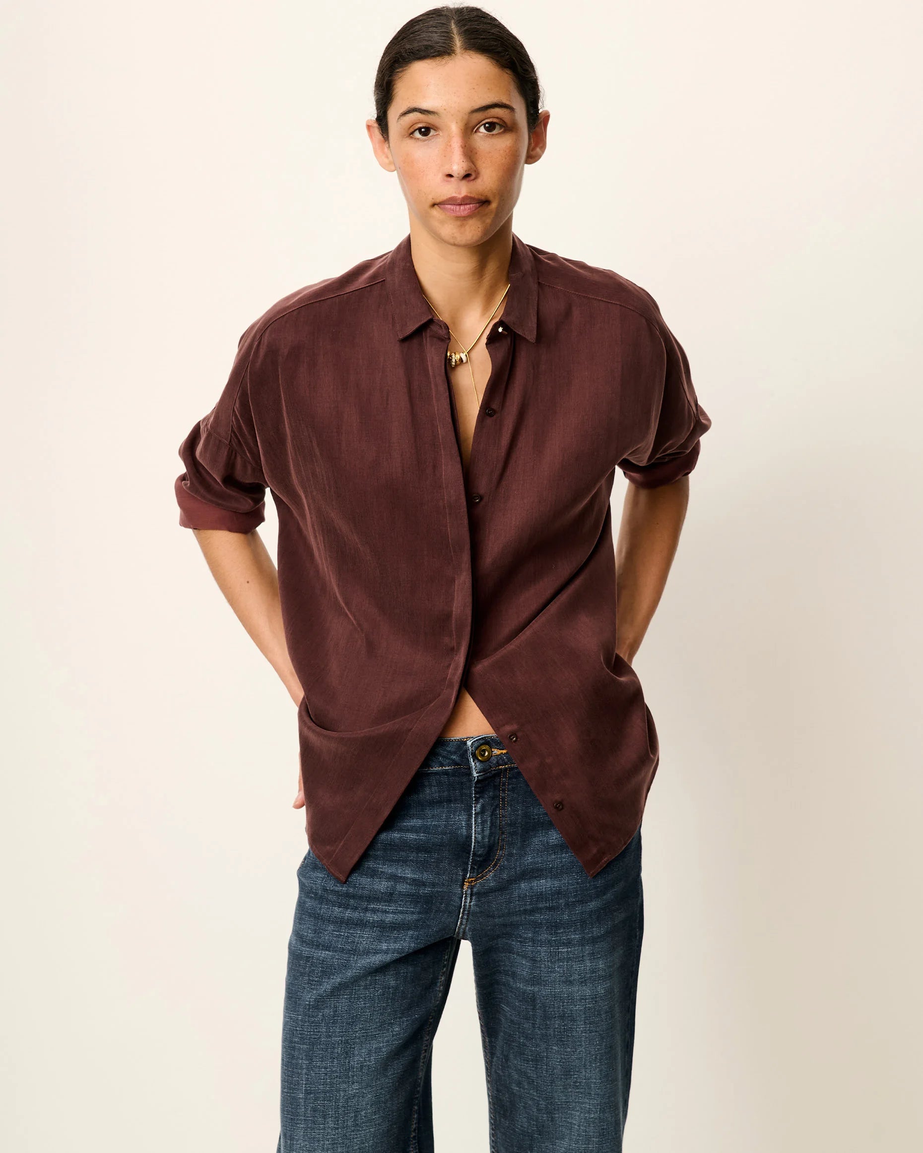 SESSUN Shirt "Lady D" moka