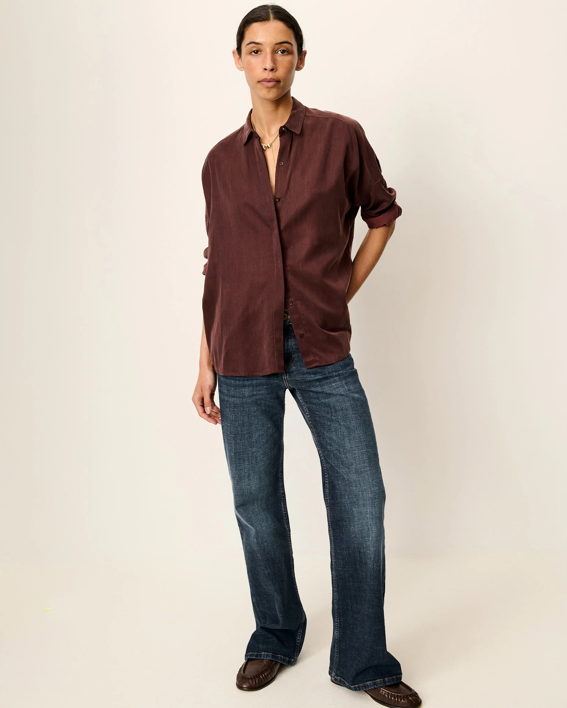 SESSUN Shirt "Lady D" moka