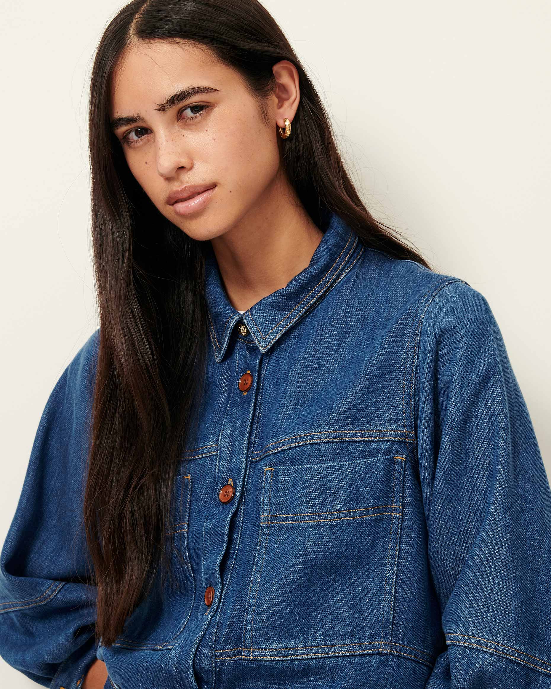 SESSUN Shirt "Leone" denim blue