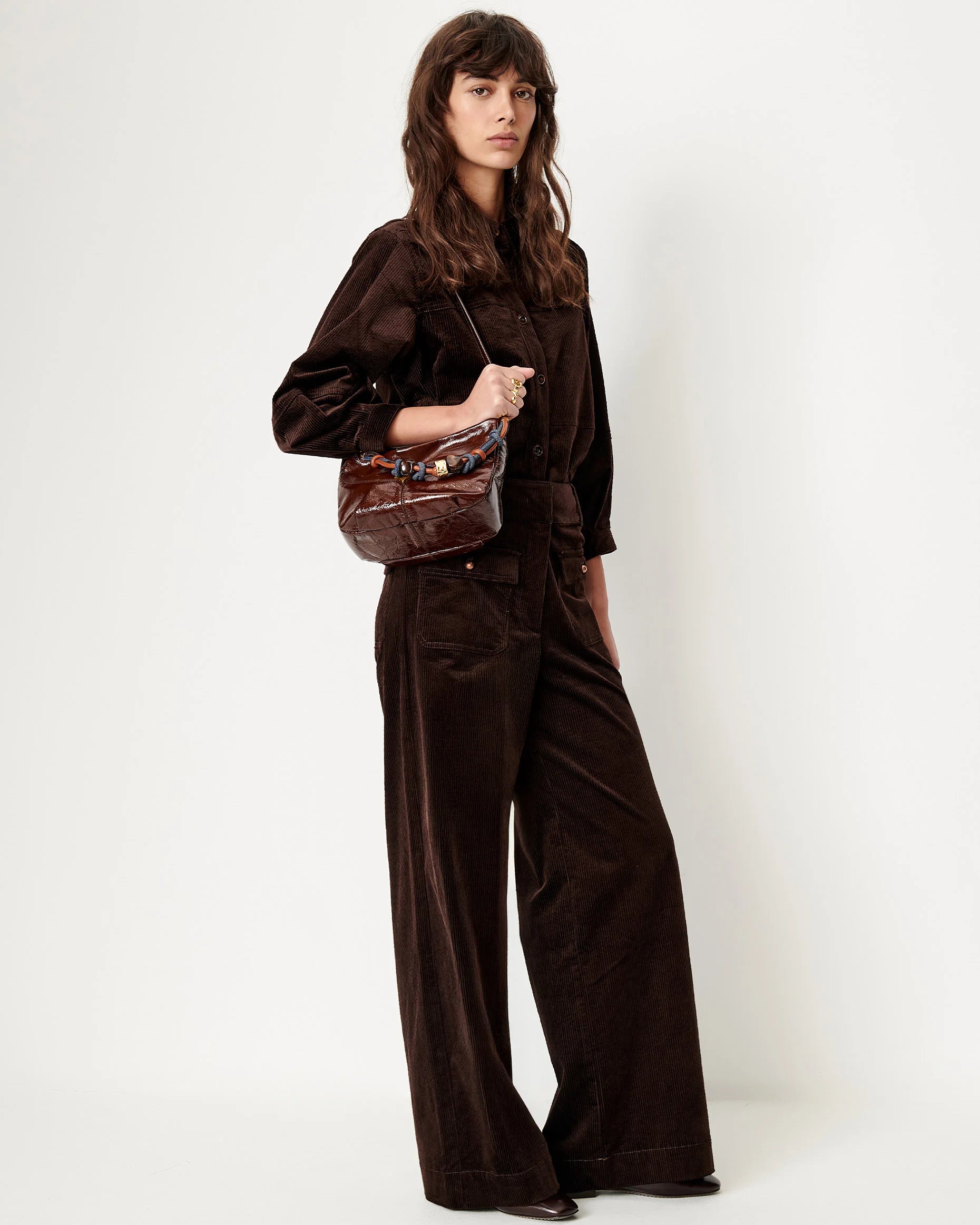 SESSUN Pants "Manhastreet" coffea