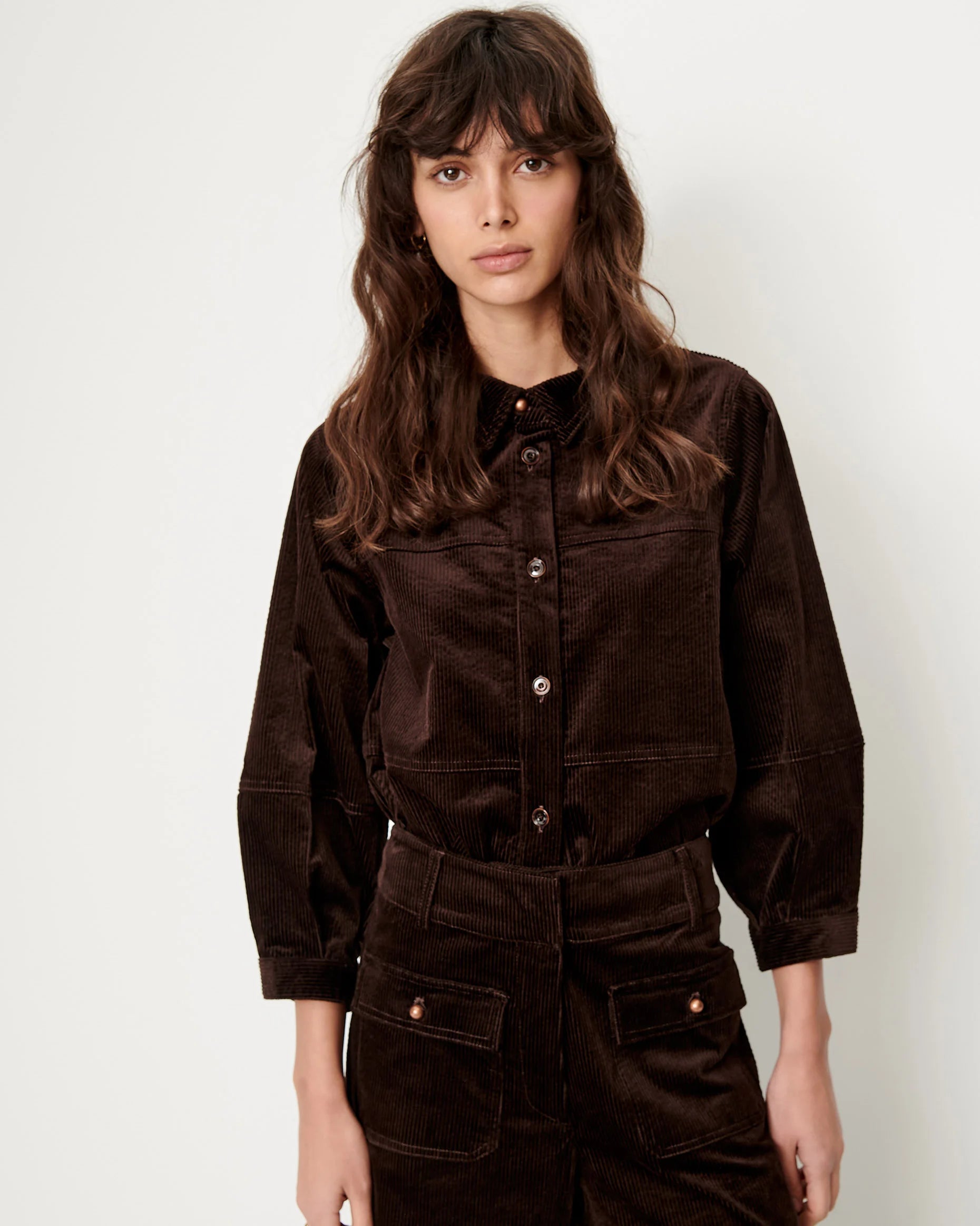 SESSUN Shirt "Leotown" coffea