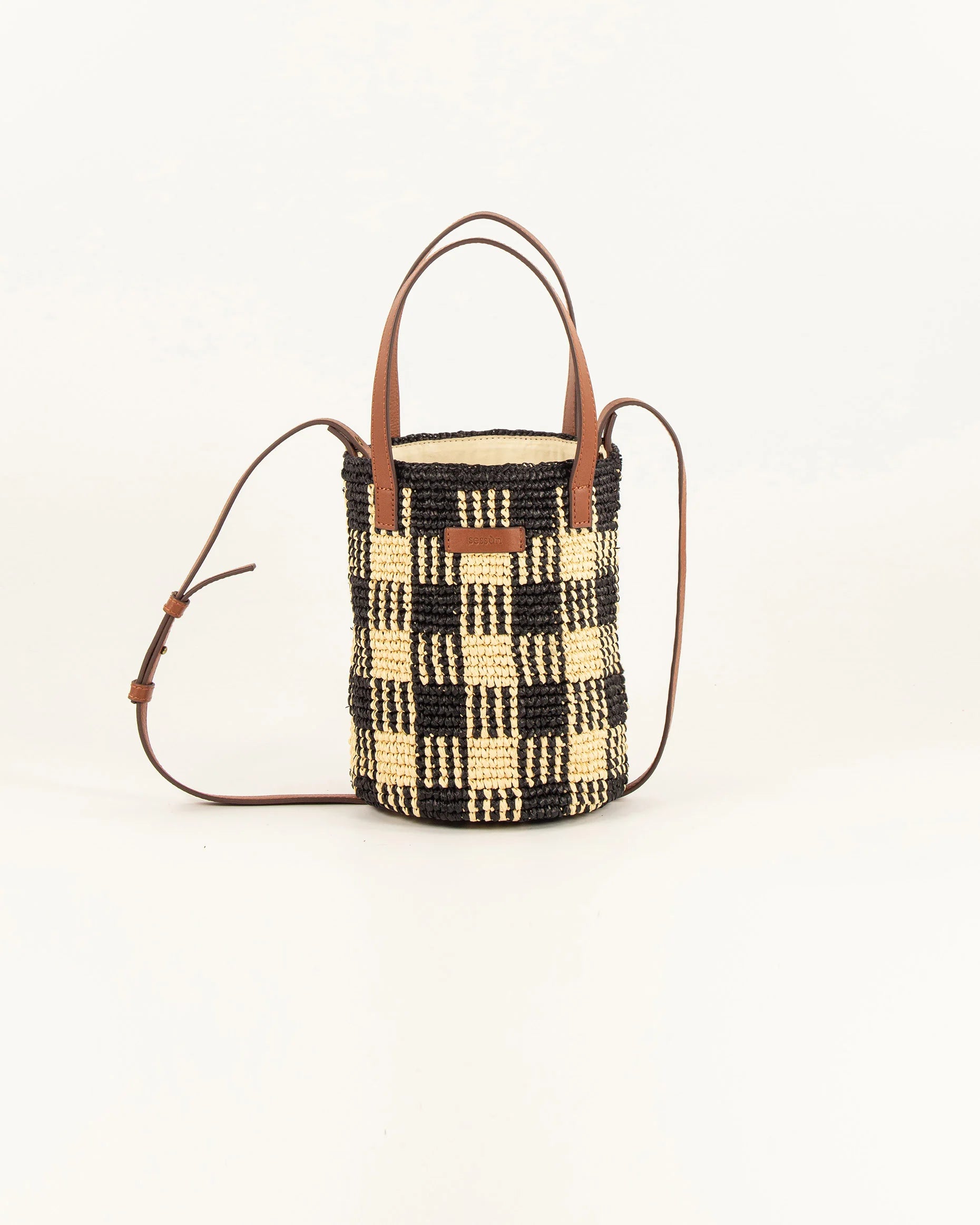 SESSUN Bag "Mimi Tara R" black natural