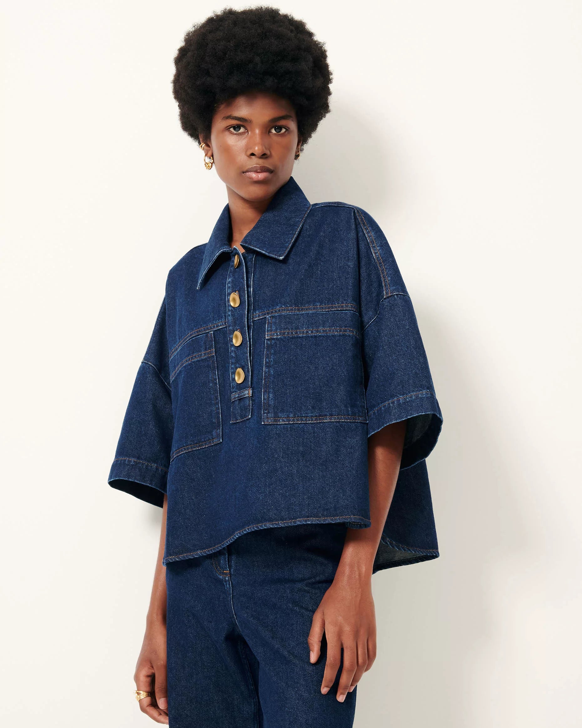 SESSUN Top "Newport" bluenim