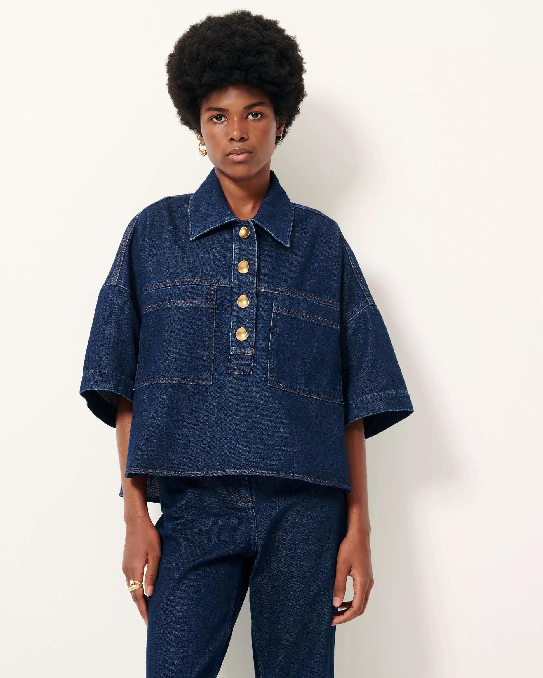 SESSUN Top "Newport" bluenim
