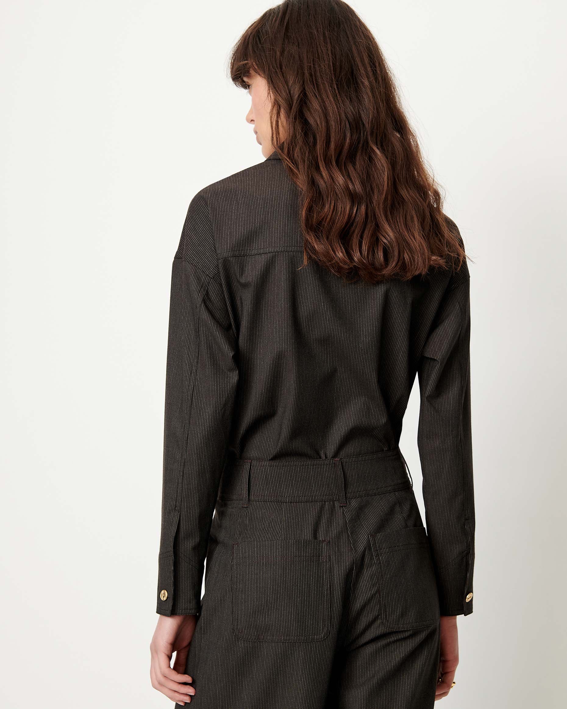 SESSUN Shirt "Notteri" espresso