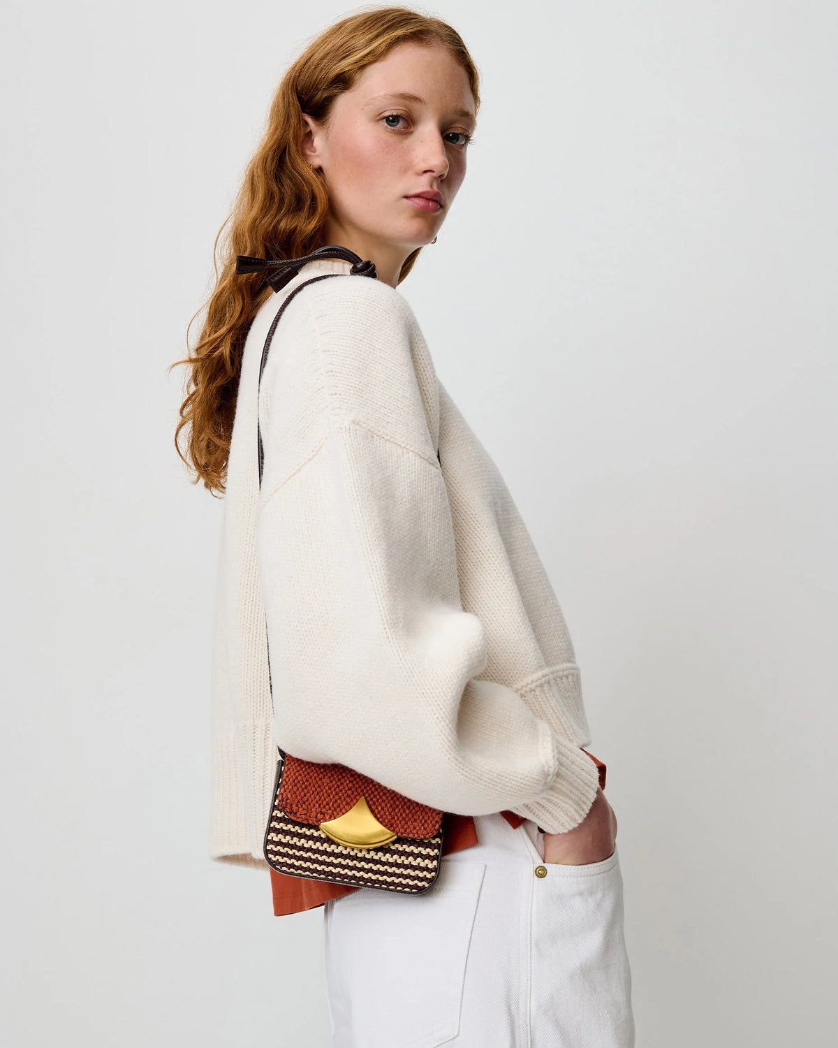 SESSUN Pullover "Spero" fleur de sel