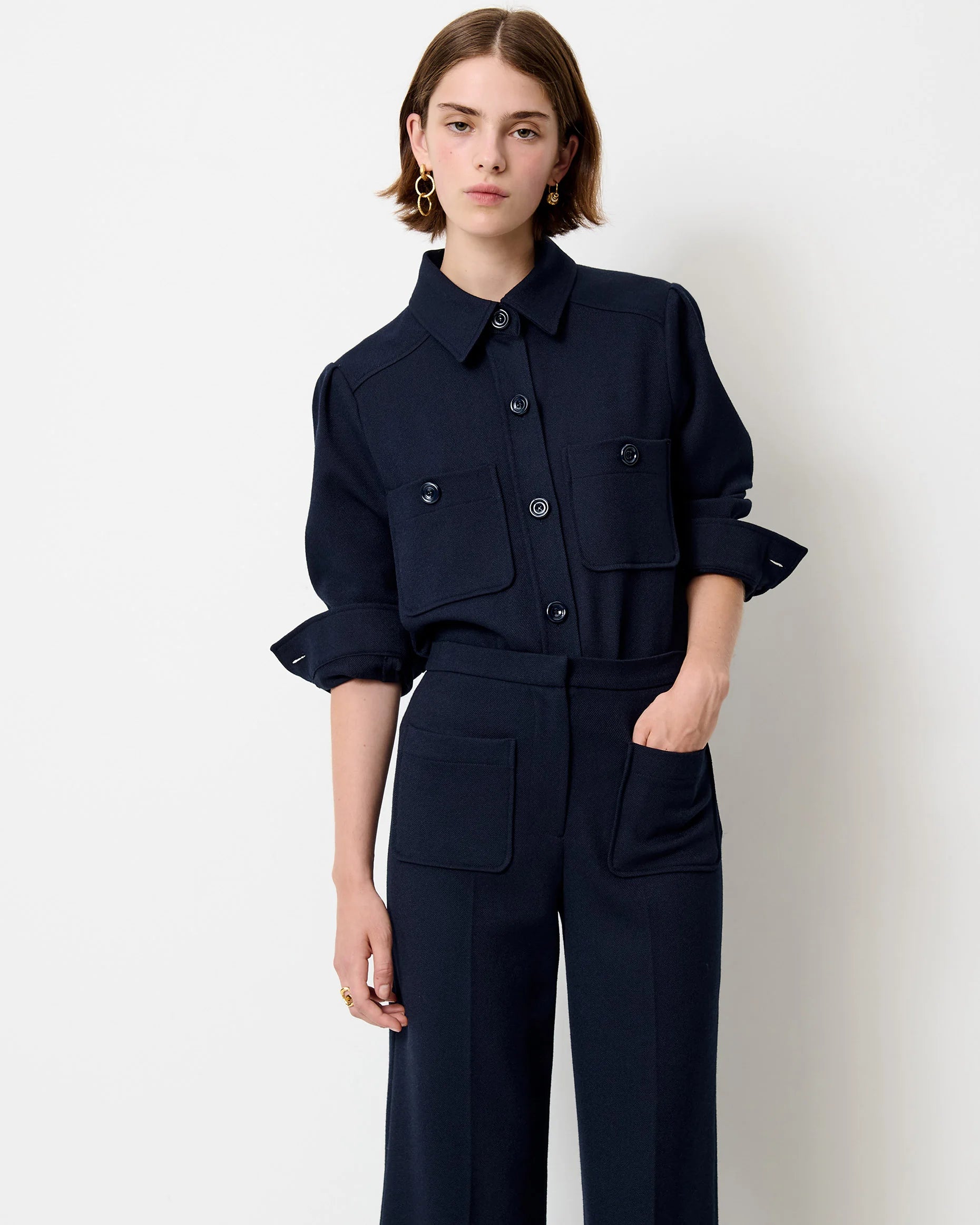 SESSUN Shirt "Theodore" navy
