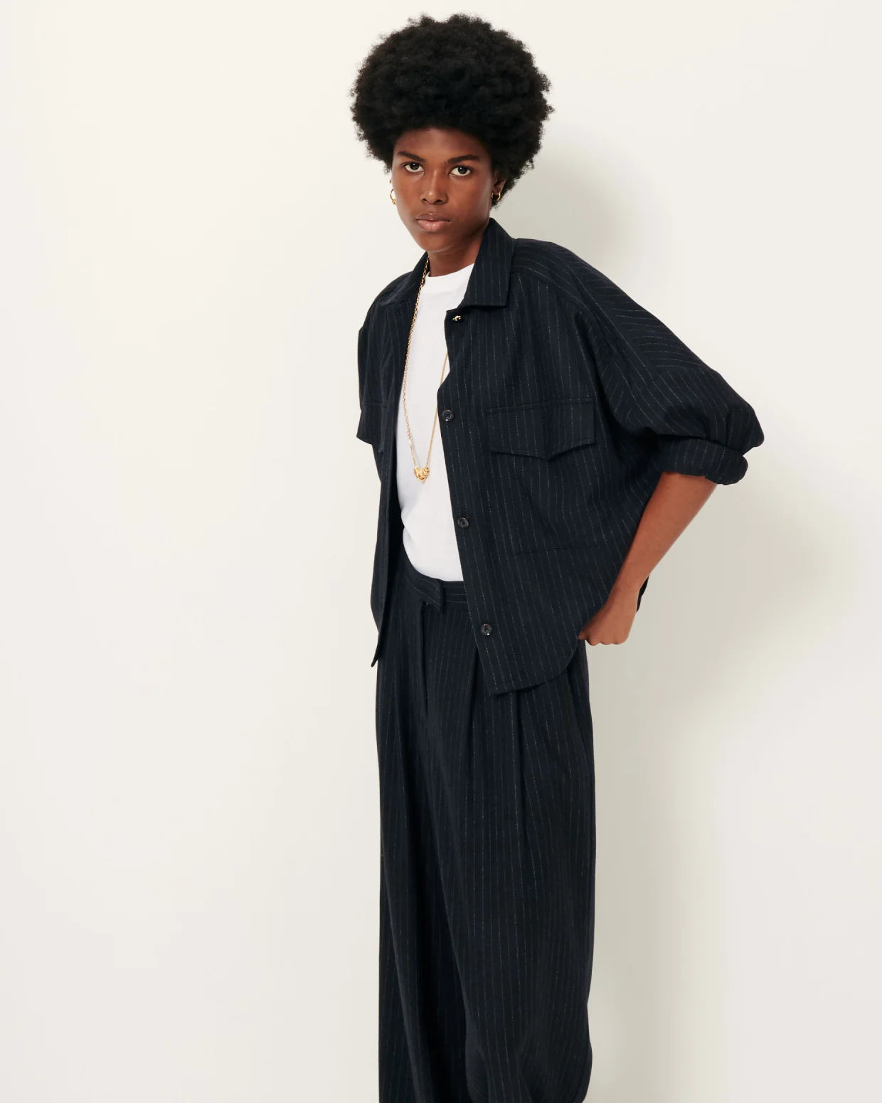 SESSUN Shirt "Wiltonia" navysand