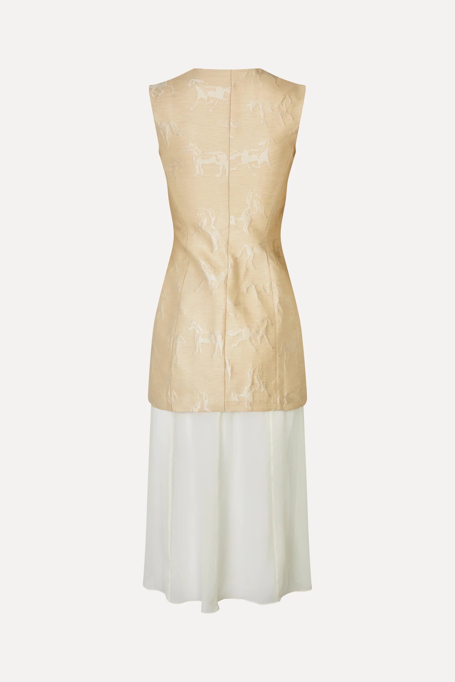 STINE GOYA Taylored Dress porcelaine cream