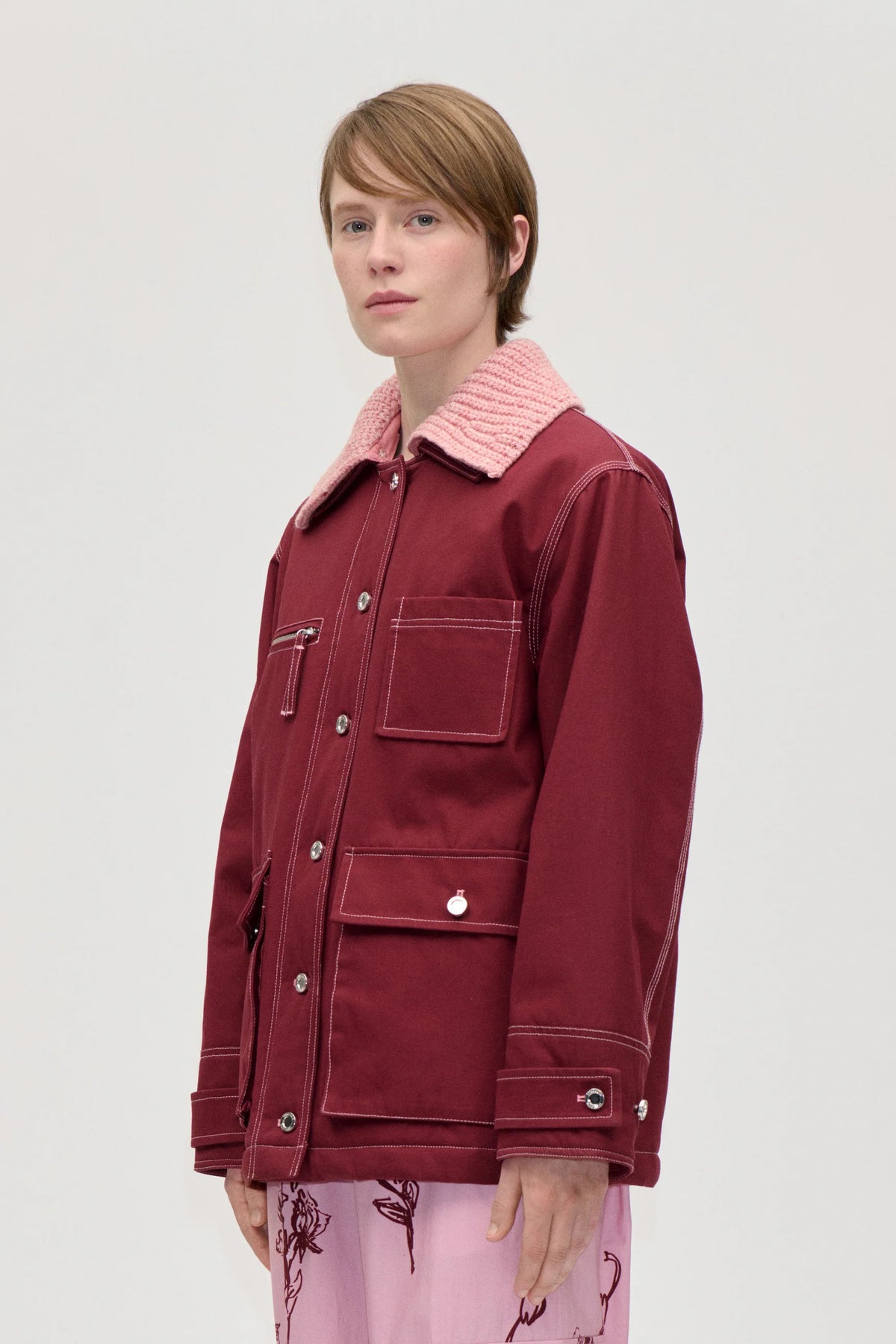 STINE GOYA Jacket "Workwear" merlot