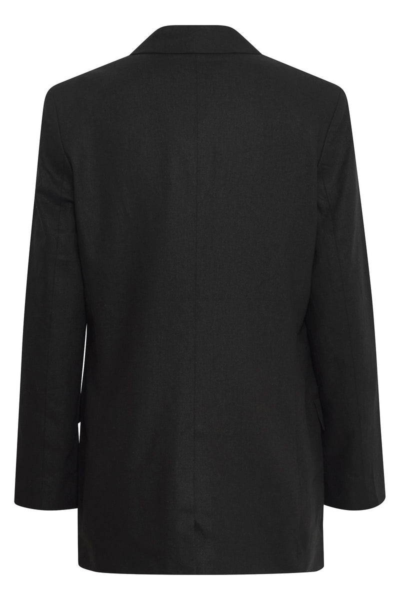 Ichi Blazer Jacket Lino black