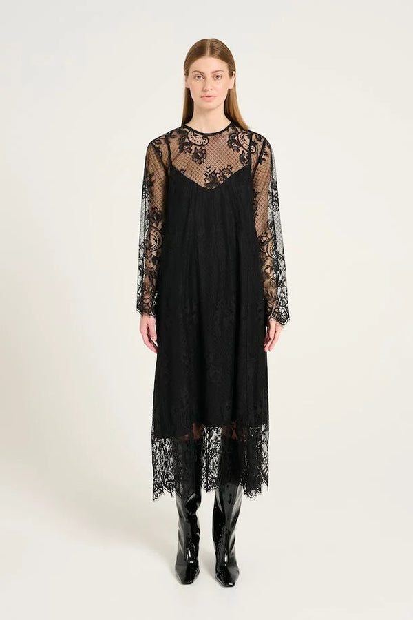 Gestuz Dress Laica black lace