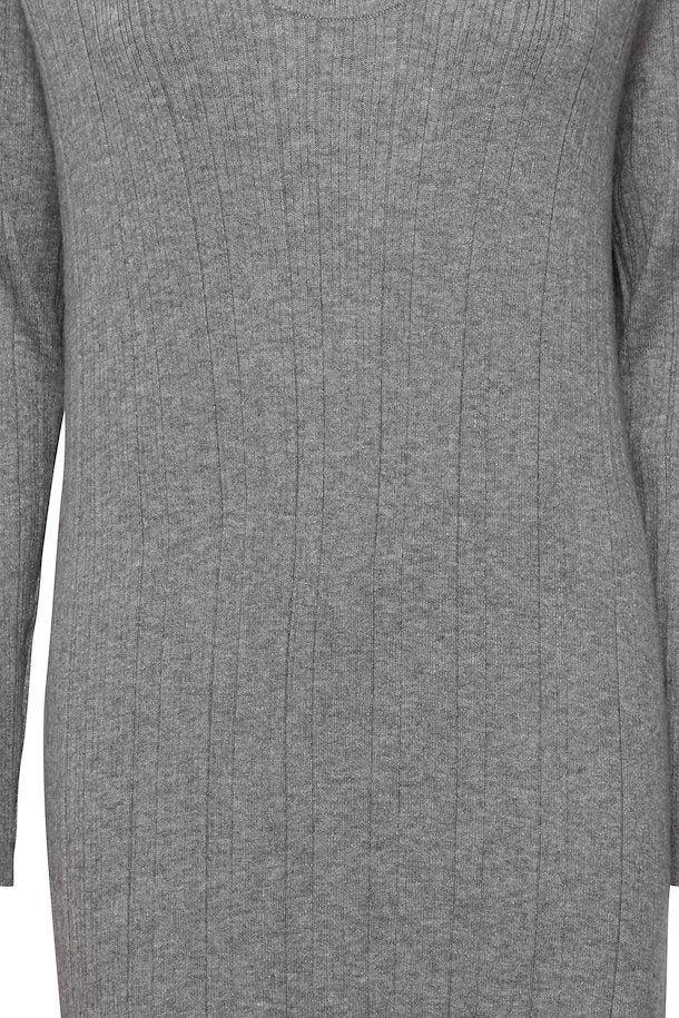 Ichi Knit Dress Kava grey melange
