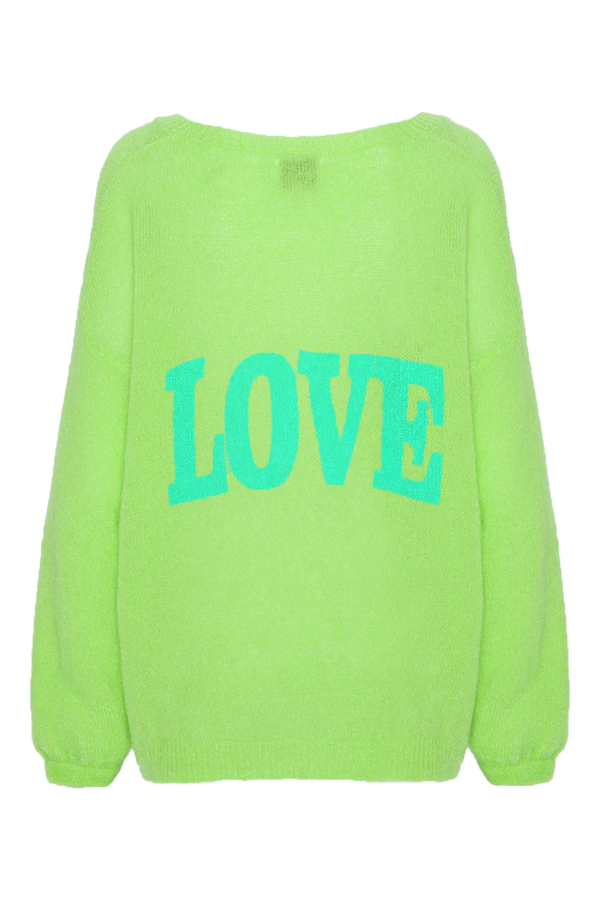 Americandreams Pullover Silja Love lime green