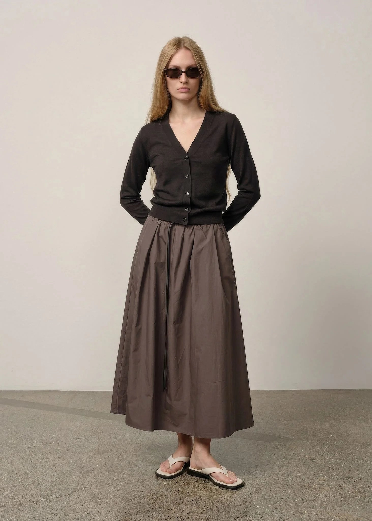 HERSKIND Skirt "Ofelia" mink grey